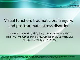 Visual function, traumatic brain injury, and posttraumatic stress disorder