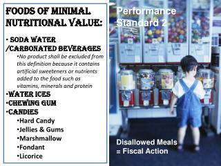 Foods of Minimal Nutritional Value: Soda Water /carbonated beverages