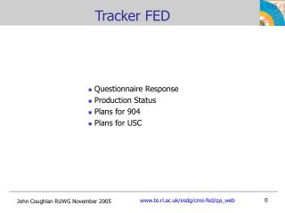 Tracker FED