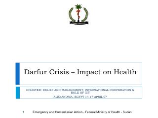 Darfur Crisis – Impact on Health