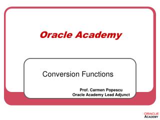 Oracle Academy