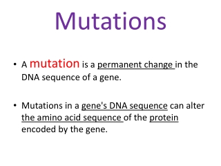 Mutations