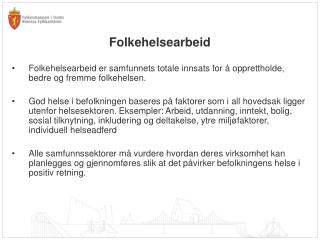 Folkehelsearbeid