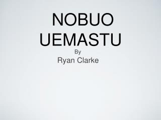 NOBUO UEMASTU