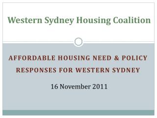 Western Sydney Housing Coalition