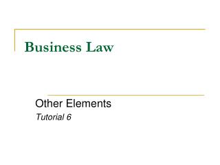 Business Law