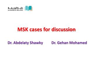 MSK cases for discussion