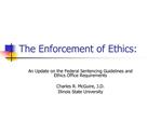 The Enforcement of Ethics:
