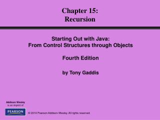 Chapter 15: Recursion