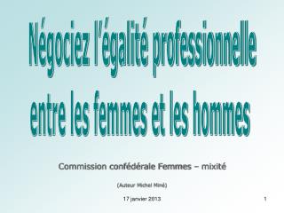 Commission confédérale Femmes – mixité (Auteur Michel Miné)