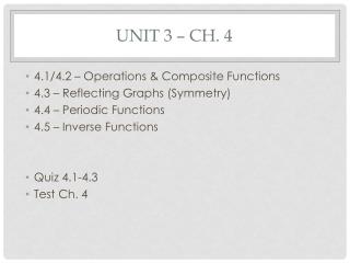 Unit 3 – Ch. 4