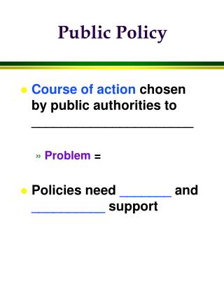 Public Policy