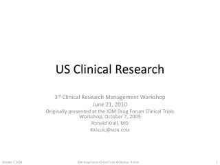 US Clinical Research