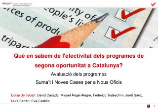 Què en sabem de l'efectivitat dels programes de segona oportunitat a Catalunya?