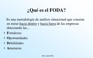 ¿Qué es el FODA?
