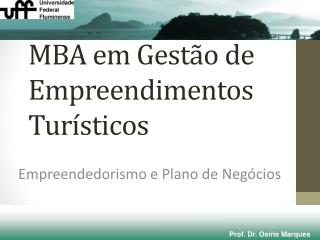 MBA em Gestão de Empreendimentos Turísticos