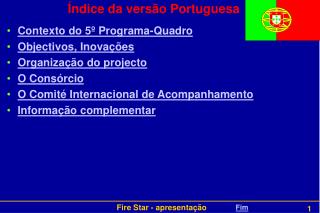 Índice da versão Portuguesa