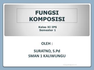 FUNGSI KOMPOSISI