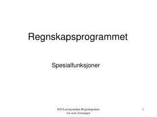 Regnskapsprogrammet