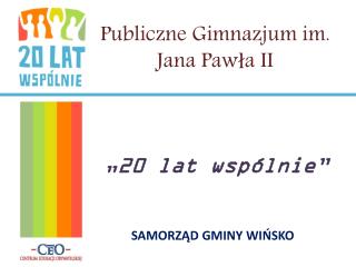 Publiczne Gimnazjum im. Jana Pawła II