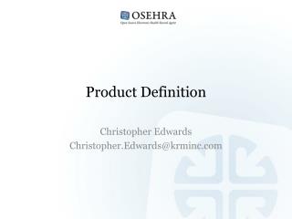 Product Definition