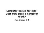 Computer Basics for Kids: Just How Does a Computer Work