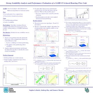 Strong Scalability Analysis and Performance Evaluation of a SAMR CCA-based Reacting Flow Code