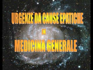 URGENZE DA CAUSE EPATICHE