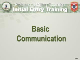 B asic Communication