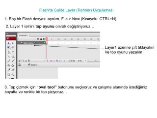 1. Boş bir Flash dosyası açalım. File &gt; New (Kısayolu: CTRL+N)