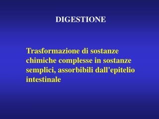 DIGESTIONE