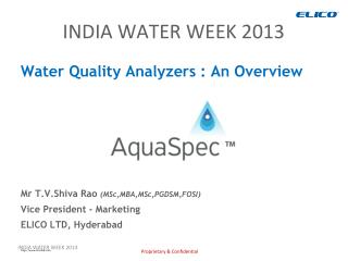 INDIA WATER WEEK 2013