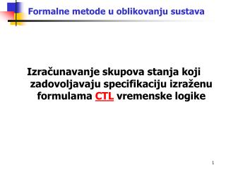 Formalne metode u oblikovanju sustava