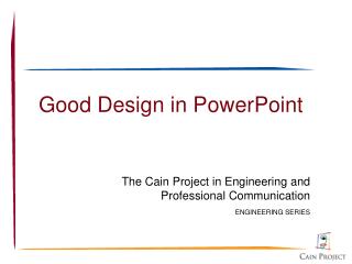 Good Design in PowerPoint