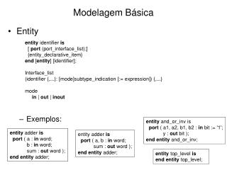 Modelagem Básica