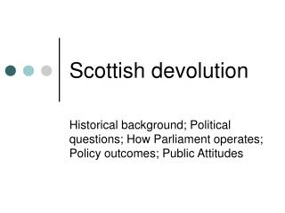 Scottish devolution