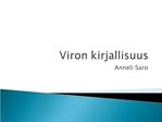 Viron kirjallisuus