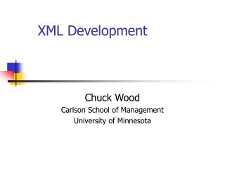 XML Development