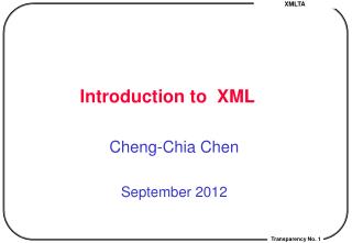 Introduction to XML