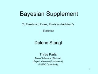 Bayesian Supplement