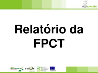 Relatório da FPCT