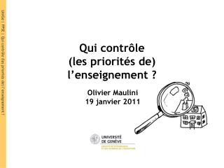 Qui contrôle (les priorités de) l’enseignement ?