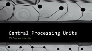 Central Processing Units