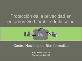 Protección de la privacidad en entornos Grid: ámbito de la salud