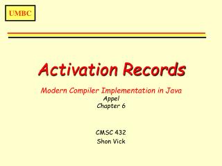 Activation Records