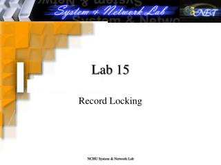Lab 15