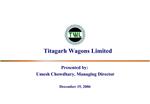 Titagarh Wagons Limited