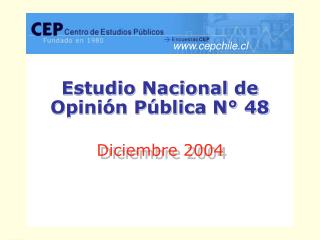 Estudio Nacional de Opinión Pública N° 48