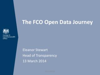 The FCO Open Data Journey