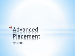 Advanced Placement
